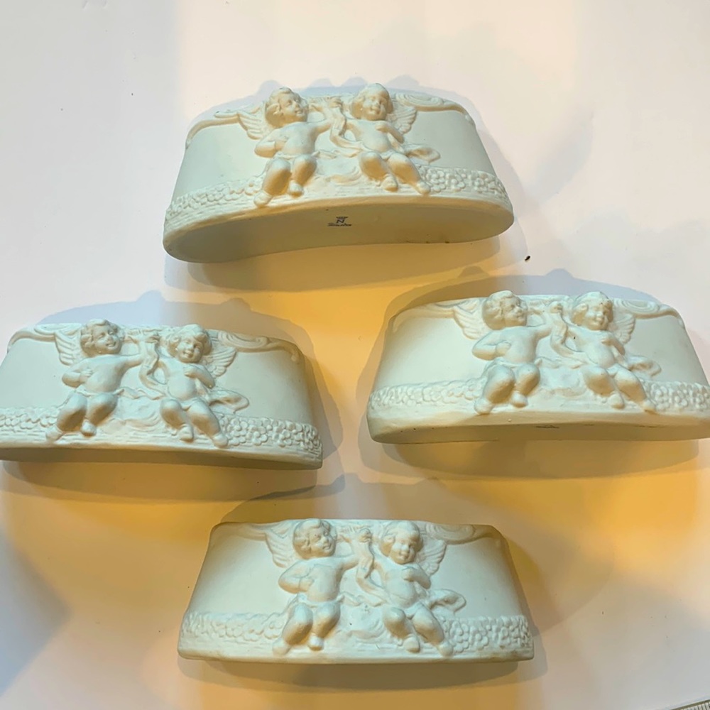 Handmade Cherub decor 4 piece set